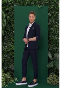 Resim Efor C 639 Slim Fit Lacivert Spor Ceket Lacivert 