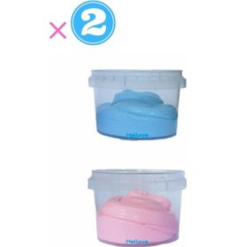 Resim Süpriz Hediyeli Ele Yapışmayan Slime 2 Li Slaym Pofuduk Sılaym 