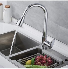 Resim Fkn Menekşe Spirali Krom Eviye Bataryası 