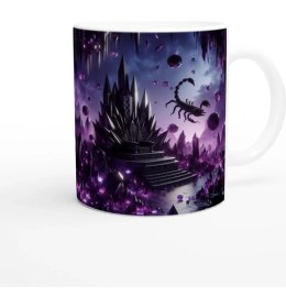 Resim Akrep Burcu Baskılı Kahve Kupası - Büyülü Kristal Mağarası Temalı Vs2 