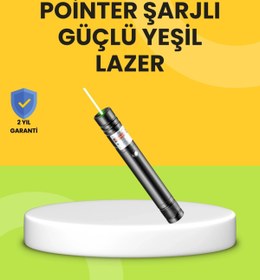 Resim MegaSepet BFS Uzun Mesafe Görünürlüklü Yeşil Lazer Pointer Şarjlı 