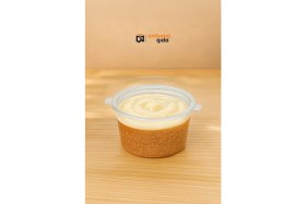 Resim Sert Sos Kap 60 cc Saklama Kabı Ezme Meze Plastik Kapaklı Kase - 50 Adet 