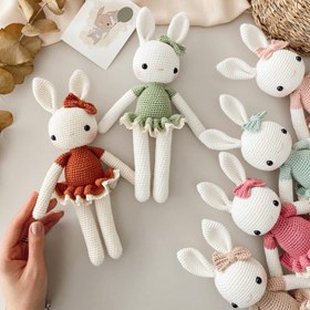 Resim Amigurumi Fırfırlı Tavşan Kiti(malzemesi) - Mint 