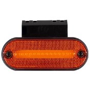 Resim Oval İşaret Lamba Neon Braketli 12 Led'Li 118Mm 12V-24V Sarı 