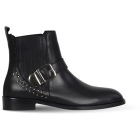 Resim Bueno Shoes Siyah Deri Kadın Topuklu Bot 33wb20025 