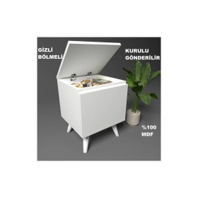 Resim Gimli Gizli Bölmeli Komodin,mdf,kurulu,montaj Gerekmez 