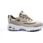 Resim KİNG PAOLO King Paolo Memory Foam Cool Komfort Kadın Bej Sneaker Spor Ayakkabı 