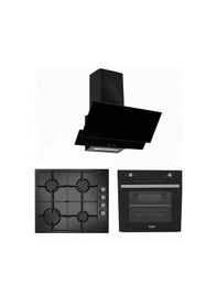 Resim Exep Basic Eğik EF-200 - EO-330 - ED-401 Siyah Ankastre Set 