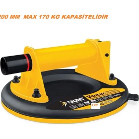 Resim Sgs Hava Pompalı Vakum Sistemi Max 170 kg Taşır Darbeye Dayanıklı 200 mm 