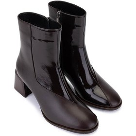 Resim Tamer Tanca Kadın Hakiki Deri Kahverengi Topuklu Bot 1132 150 Bn Bot Sk25-26 Kahve Dr/rgn Kahve 