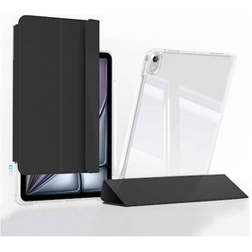 Resim Apple Uyumlu iPad Air 11 2024 Kılıf Magnetik Ayrılabilen Airbagli Sliding Tablet Kılıfı 