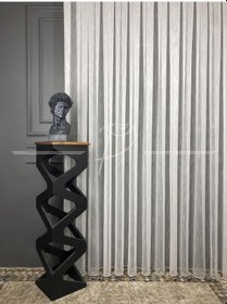 Resim Tül Perde Şantuk Desen Keten Etek Kurşun Sarım 1 Kalite Ekru 