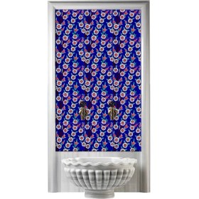 Resim Armada Çini 60x100 Cm Ac 60 Papatya Serigraf Türk Hamamı Pano 