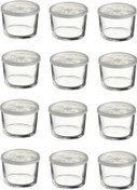 Resim Paşabahçe Kapaklı Cam Saklama Kabı 12 Li Kahvaltılık 220Cc 42230-12 Fma07064 