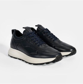 Resim Desa Erkek Lacivert Bağcıklı Deri Spor Ayakkabı 