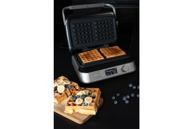 Resim Klamer Double Belçika Waffle Makinesi 1600W LCD Ekranlı 