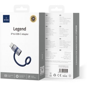 Resim Wiwu Wi-C052 Lightning to Type-C Çevirici OTG - Gri 