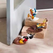 Resim Disney Mickey Mouse Rüzgar Geçirmez ve Su Geçirmez Karikatür Kapı Durdurucu Yaratıcı Çarpışma Önleyici Kapı Tamponu 