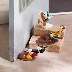 Resim Disney Mickey Mouse Rüzgar Geçirmez ve Su Geçirmez Karikatür Kapı Durdurucu Yaratıcı Çarpışma Önleyici Kapı Tamponu 