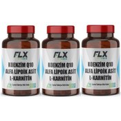 Resim Koenzim Q-10 Alfa Lipoik Asit L-karnitin Coenzyme Q10 100 Mg 60 Tablet X 3 Kutu 