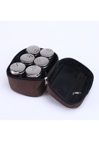 Resim Sones Açık Barbekü Paslanmaz Çelik Taşınabilir Baharat Kavanoz Takımı Çok Renkli 