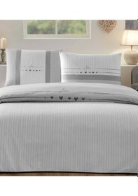 Resim Özdilek Nev Heartbeat Gri Özel Tek Kişilik Nevresim Takımı Gri 