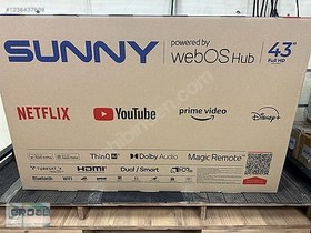 Resim Sunny SN43DAL540 Full HD 43" 109 Ekran Uydu Alıcılı webOS Smart 