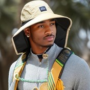 Resim Unisex Açık Hava Güneş Koruma Balıkçılık Şapkası, Sokak Stili Polyester Fedora, Balıkçılık, Seyahat, Kamp ve Yürüyüş için Çıkarılabilir Boyun Flap ile - Karışık Renkler, Elde Yıkanabilir, Yürüyüş Ha 