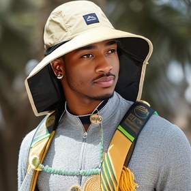 Resim Unisex Açık Hava Güneş Koruma Balıkçılık Şapkası, Sokak Stili Polyester Fedora, Balıkçılık, Seyahat, Kamp ve Yürüyüş için Çıkarılabilir Boyun Flap ile - Karışık Renkler, Elde Yıkanabilir, Yürüyüş Ha 