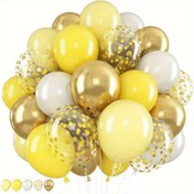 Resim 41 adet, Bahar Rüyası Kutlama, 10 inç sarı, beyaz ve hafif sarı balonlar, 12 inç altın parıltılı balonlar, doğum günleri, yıldönümleri, danslar ve tatil etkinlikleri için uygun olarak parti dekorasyonu için kullanılabilir. 
