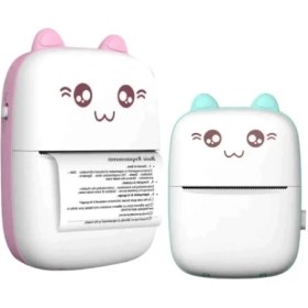 Resim Sevimli Mini Taşınabilir Yazıcı Printer 