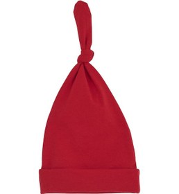 Resim Babygiz Yenidoğan Kız Erkek Bebek %100 Pamuklu Penye Extra Yumuşak Hafif Terletmez Bere 0-6 Ay Kırmızı 