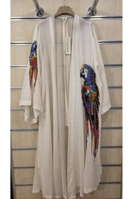 Resim Park Moda Ham Pamuk Kimono Pul İşlemeli 