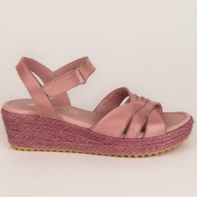 Resim Elile Shoes Hakiki Deri Yumuşak Tabanlı Büyük Numara Kadın Sandalet 
