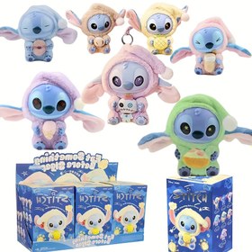 Resim 51.43 Metre "Stitch Yatmadan Önce Atıştırmalık" Serisi Vinil Gizem Kutusu Çanta Süsleri, Sevimli Bebek Gizem Kutusu Oyuncakları, Disney Lilo & Stitch Koleksiyonluk Gizem Kutusu Oyuncaklar - Şık Stitch Bebeği - Disney Hayranları ve Yetişkinler İçin İdeal Festival ve Doğum Günü Hediyeleri 