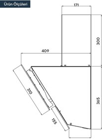 Resim Kumtel DA6-835 Rustik Duvar Tipi Davlumbaz 