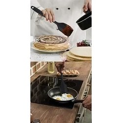 Resim Karokstore Yanmaz Yapışmaz Silikon 6'lı Pasta, Yumurta Fırçası, Kaşık Bıçak, Spatula Mutfak Seti 