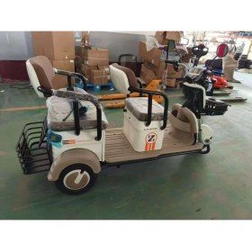 Resim Zlin Motors Troya Eco Beyaz Üç Tekerlekli Elektrikli Motosiklet 300 kg Taşıma Kapasitesi ile 