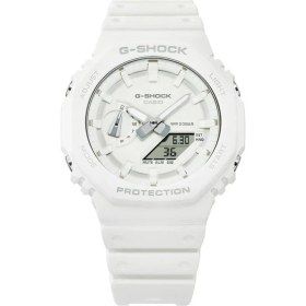 Resim Casio G-SHOCK Kol Saati GA-2100-7A7DR Beyaz Suya Dayanıklı Silikon Kordonlu Fonksiyonel 