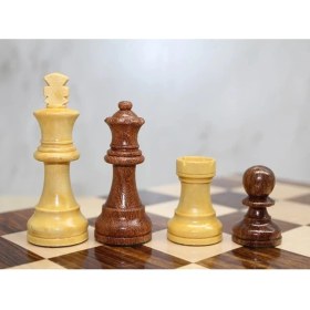 Resim Mena Rise Özel Vernikli Mıknatıs Taşlı Ahşap Katlanabilir Kutulu Satranç Oyunu 17.5 cm G221 ( Lisinya ) 