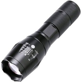 Resim Powermaster Pm-14623 Şarjlı Zoomlu Flash Özellikli Power Ledli El Feneri Siyah 