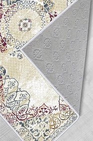 Resim Rovigo Dijital Baskı Yıkanabilir Kaymaz Taban Salon Halısı Rvg1483, Bej, 100 x 150 