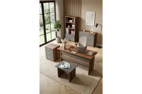 Resim Yurudesign Vario ABCDE Ofis Büro Masa Takımı Barok-Antrasit VO14-BA 