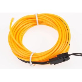 Resim Techmaster Araç Içi Torpido Şerit Ledi Renkli Ip Neon LED 3 Metre Sarı 