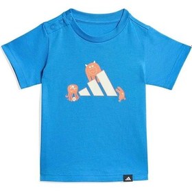 Resim Adidas I Tırons T Bebek Mavi T-shirt Ka0521 