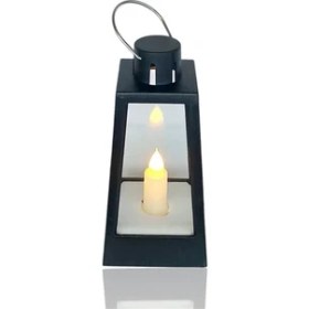 Resim Casaba Hediyelik Dekoratif Pilli Gemici Feneri Siyah 