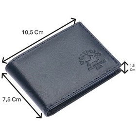Resim Westpolo Hakiki Deri Kağıt Para Ve Bol Şeffaf Kart Bölmeli Unisex Kartlık - 617 Lacivert 