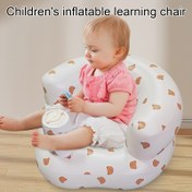 Resim 1 Adet Şirin Şişme Çocuk Sandalyesi, Ayarlanabilir Pompa ile Taşınabilir Hızlı Dolum Yastık - Dayanıklı PVC Malzeme, Bebek Öğrenme ve Beslenme için Mükemmel, Kamp İçin İdeal, Kız ve Erkek Çocuklar için Harika Hediye - Çok Renk Seçeneği, Kamp Sandalyesi, Eğlenceli Tasarım, Hafif Yapı, Sağlam Konstrüksiyon, Seyahat Yüksek Koltuğu 
