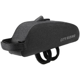 Resim Bisiklet Üst Boru Çantası - Su Geçirmez Nilon, Kolay Montaj, Dışarıda Bisiklet Sürerken Eşya Taşıma Çok Renkli Çok Renkli 