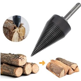 Resim Ahşap Şöminelik Odun Kütük Ayırma Yarma Matkap Ucu 49 Mm 
